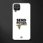 send noods glass case for samsung galaxy f12 image