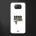 send noods glass case for poco x3 pro image
