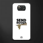 send noods glass case for poco x3 pro image