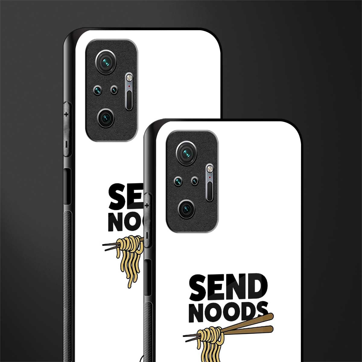 send noods glass case for redmi note 10 pro image-2