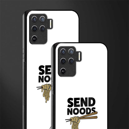 send noods glass case for oppo f19 pro image-2