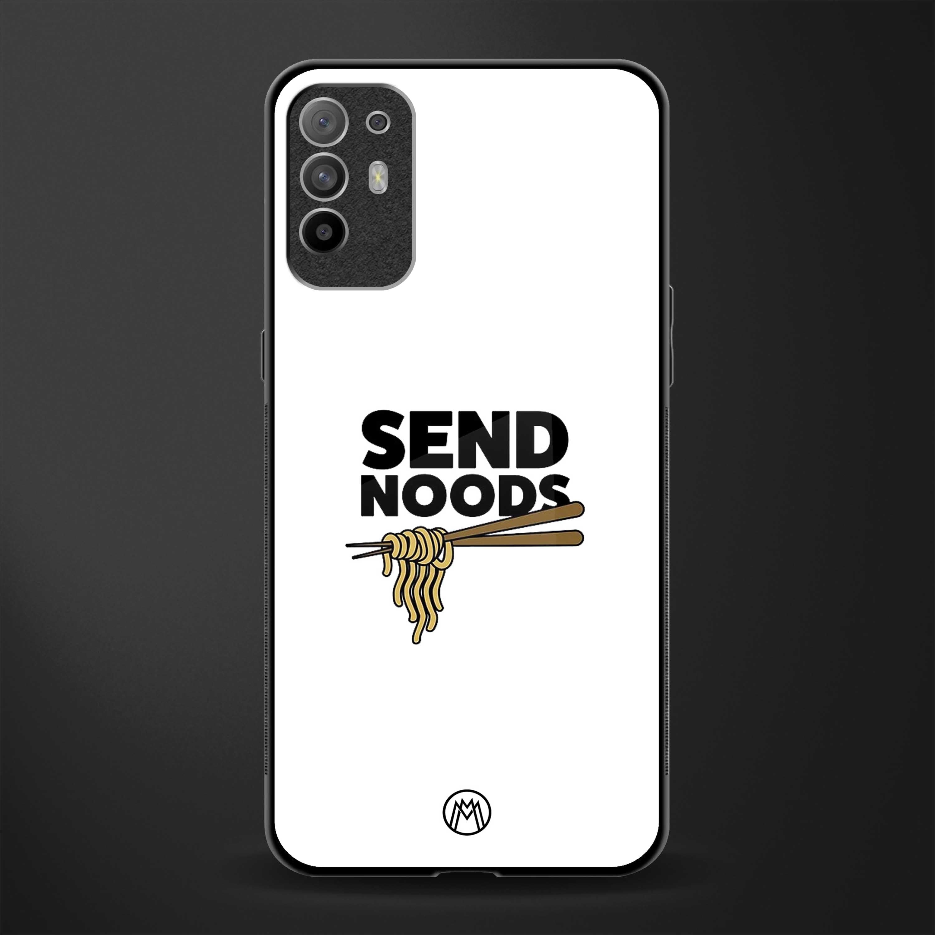 send noods glass case for oppo f19 pro plus image