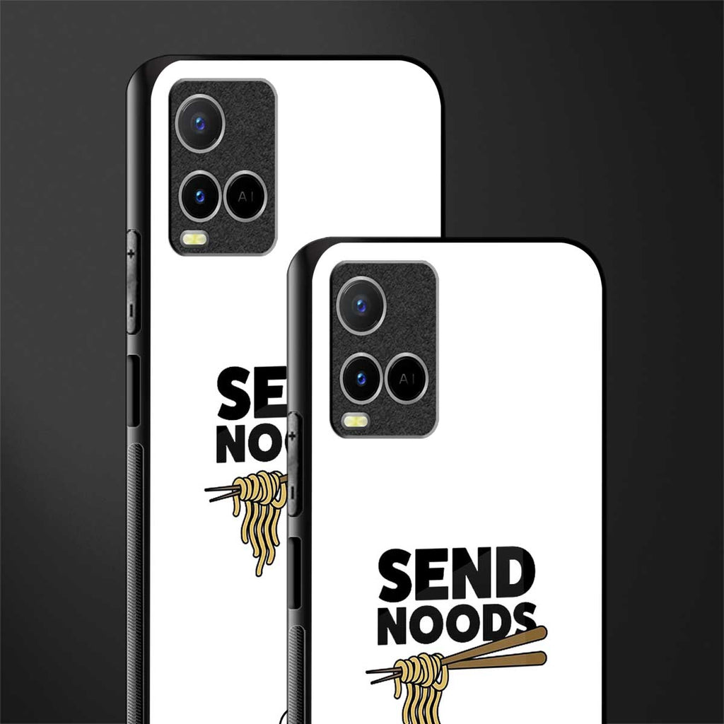 send noods glass case for vivo y21s image-2