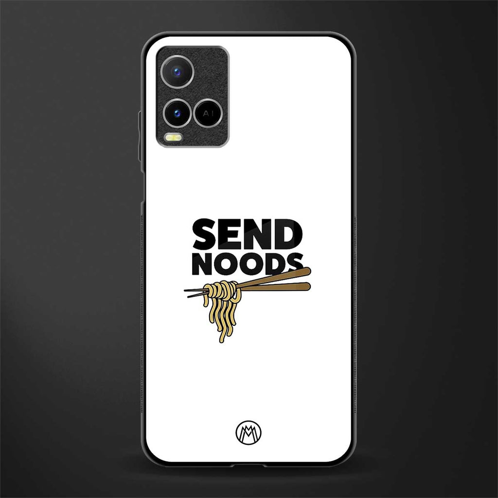send noods glass case for vivo y21s image