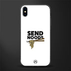 send noods glass case for iphone xs max image