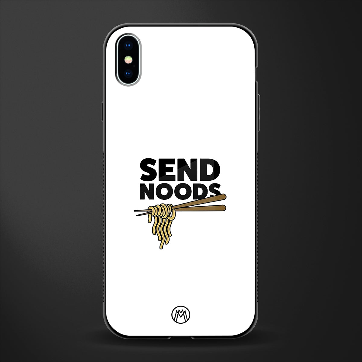 send noods glass case for iphone xs max image