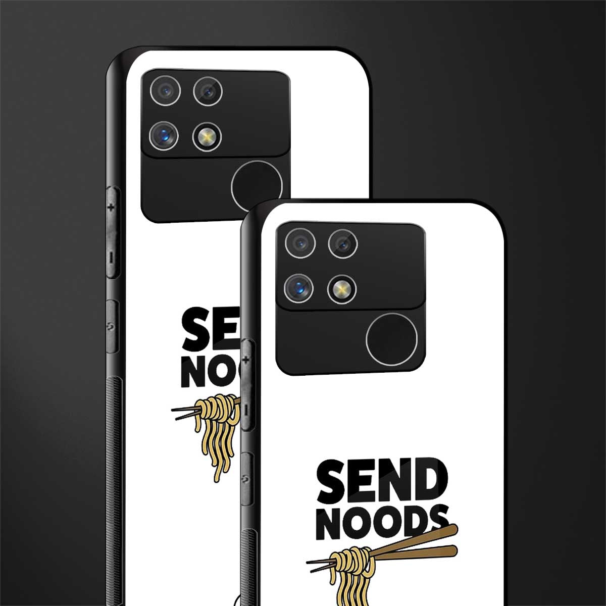 send noods back phone cover | glass case for realme narzo 50a