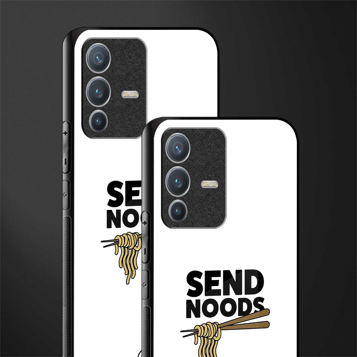 send noods glass case for vivo v23 pro 5g image-2