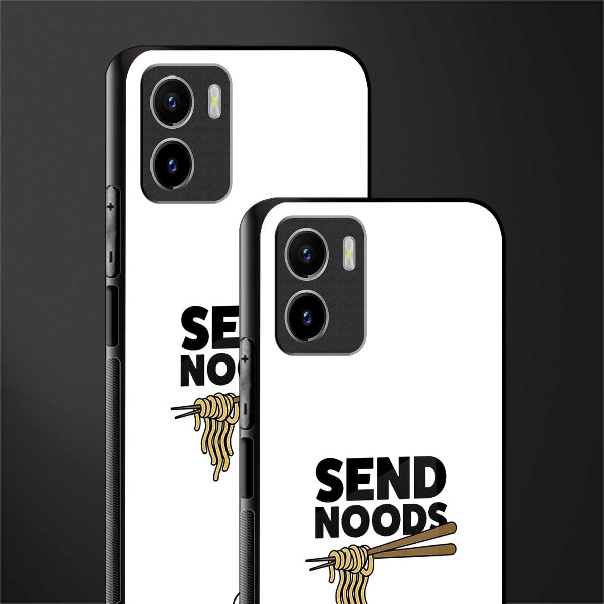 send noods glass case for vivo y15s image-2