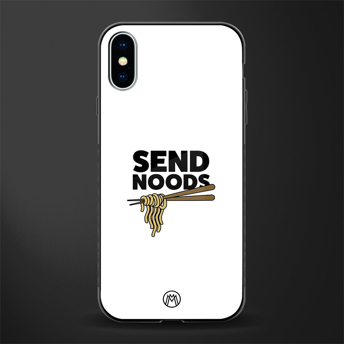 send noods glass case for iphone xs image