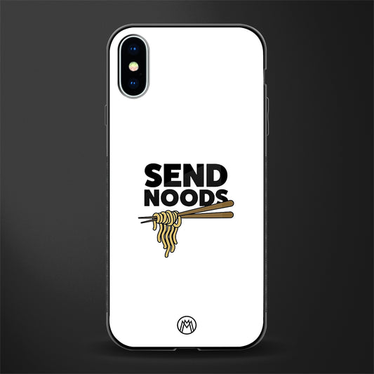 send noods glass case for iphone xs image