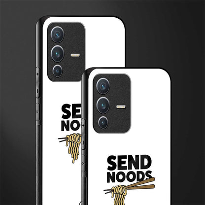 send noods glass case for vivo v23 5g image-2