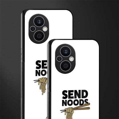 send noods back phone cover | glass case for oppo f21 pro 5g