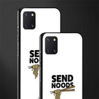 send noods glass case for samsung a81 image-2