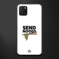 send noods glass case for samsung a81 image