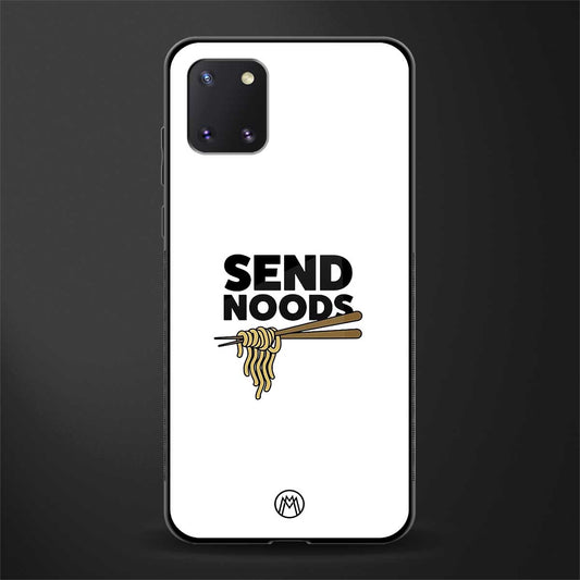 send noods glass case for samsung a81 image