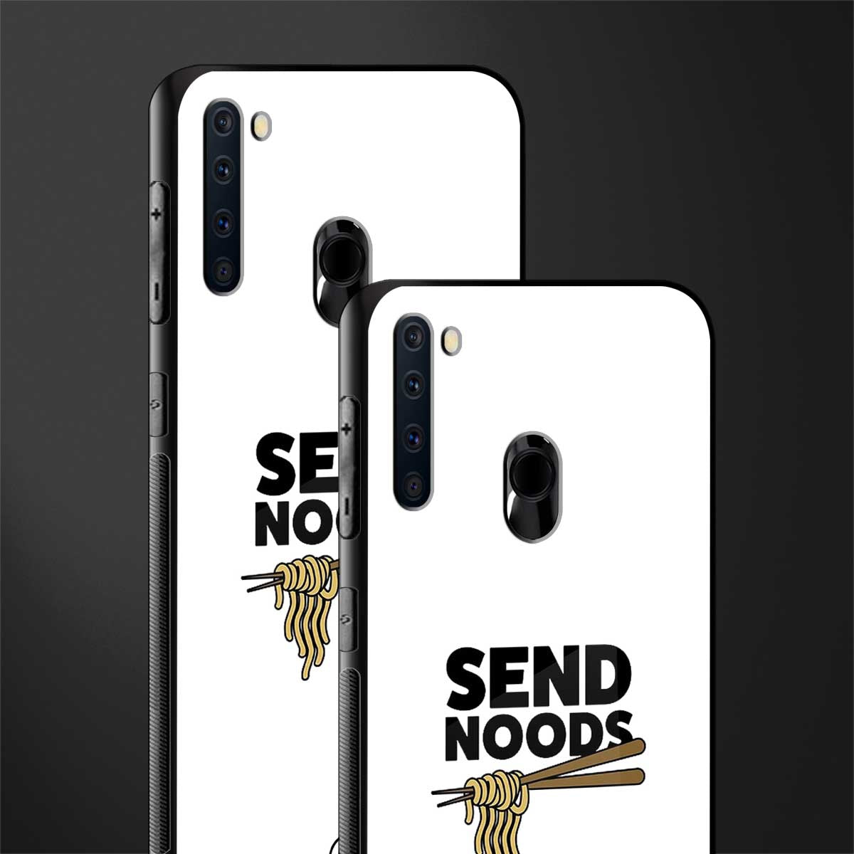 send noods glass case for samsung a21 image-2