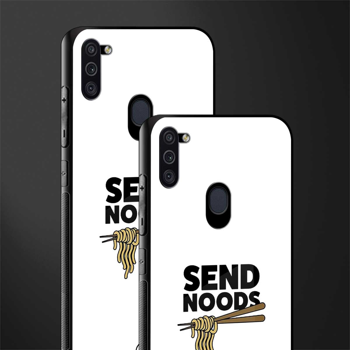 send noods glass case for samsung a11 image-2