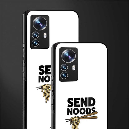 send noods back phone cover | glass case for xiaomi 12 pro