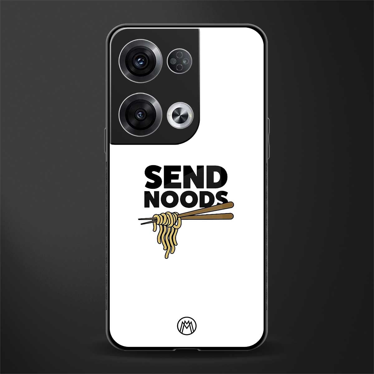 send noods back phone cover | glass case for oppo reno 8
