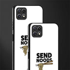 send noods back phone cover | glass case for samsung galaxy f42