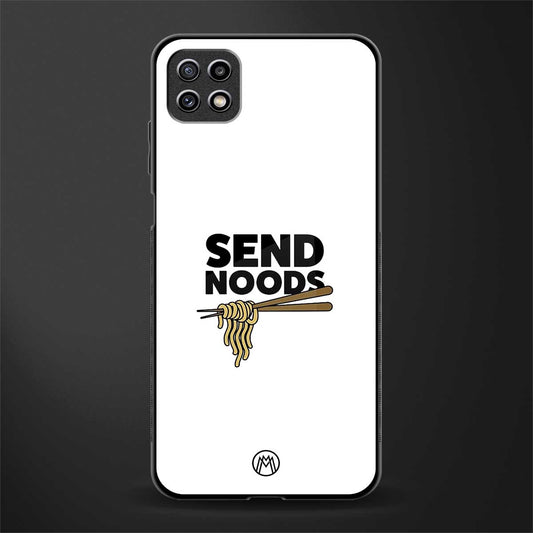 send noods back phone cover | glass case for samsung galaxy f42
