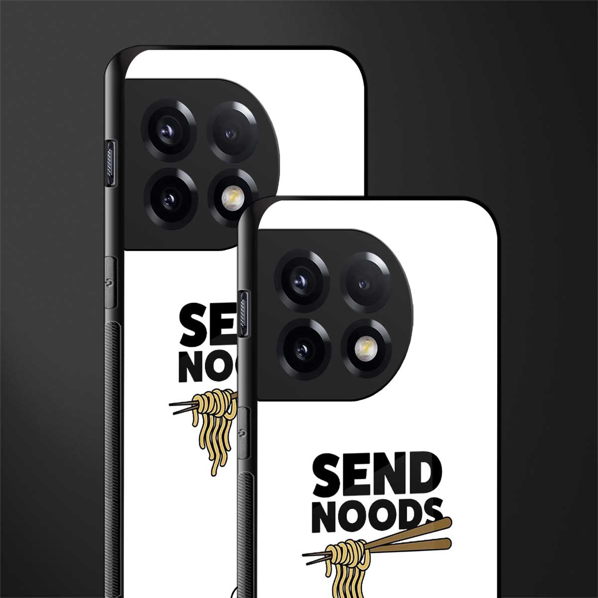 send noods back phone cover | glass case for oneplus 11r
