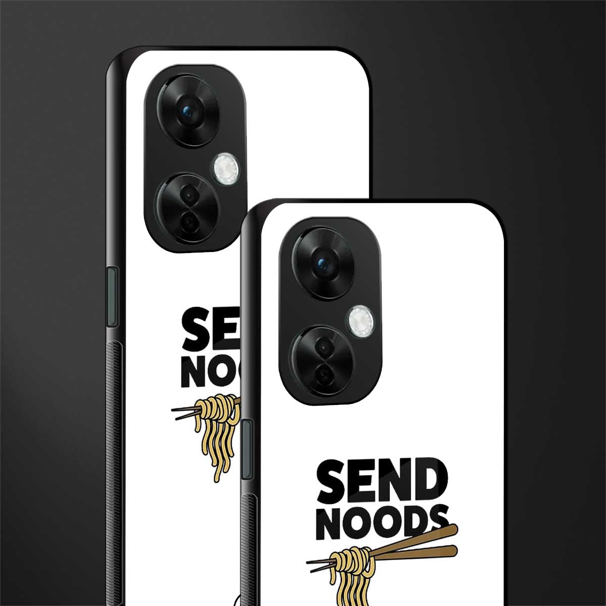 send noods back phone cover | glass case for oneplus nord ce 3 lite