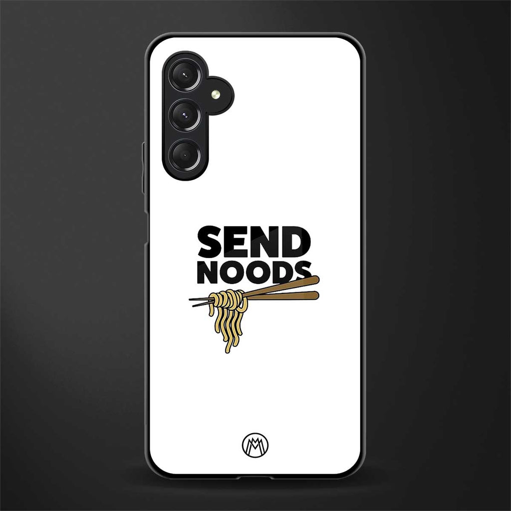 send noods back phone cover | glass case for samsun galaxy a24 4g