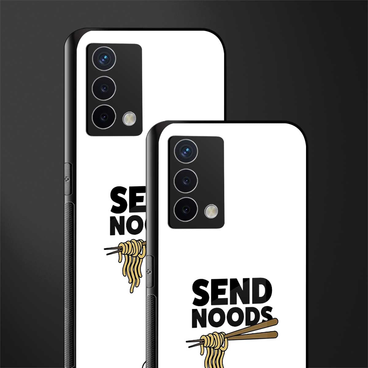 send noods back phone cover | glass case for oppo a74 4g