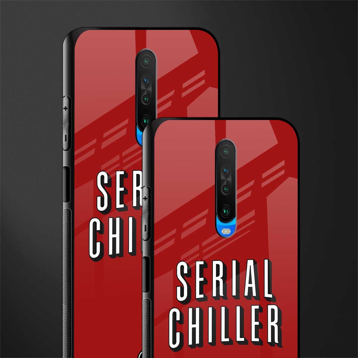 serial chiller netflix glass case for poco x2 image-2