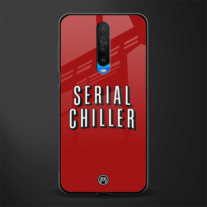 serial chiller netflix glass case for poco x2 image