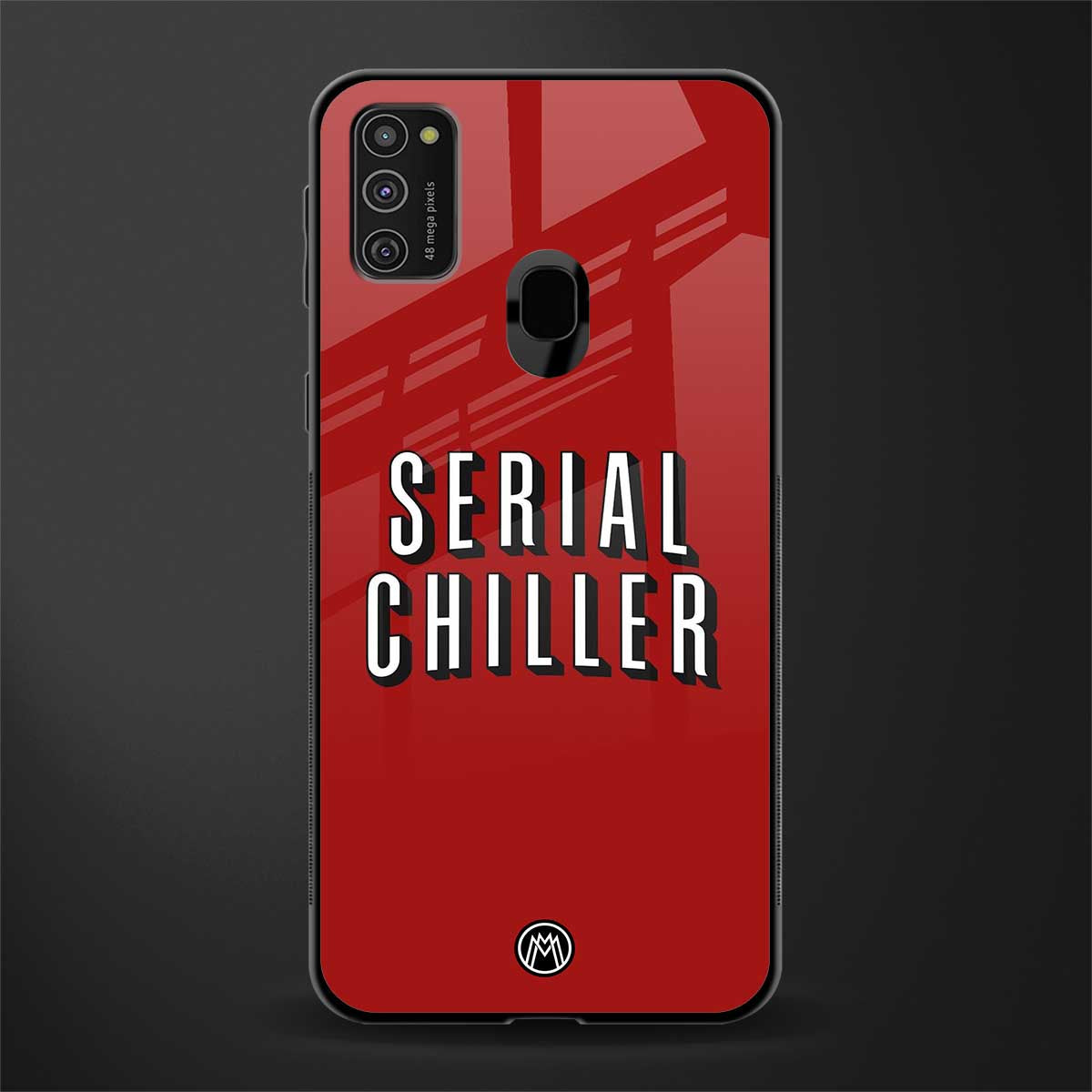 serial chiller netflix glass case for samsung galaxy m21 image