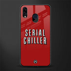 serial chiller netflix glass case for samsung galaxy m10s image