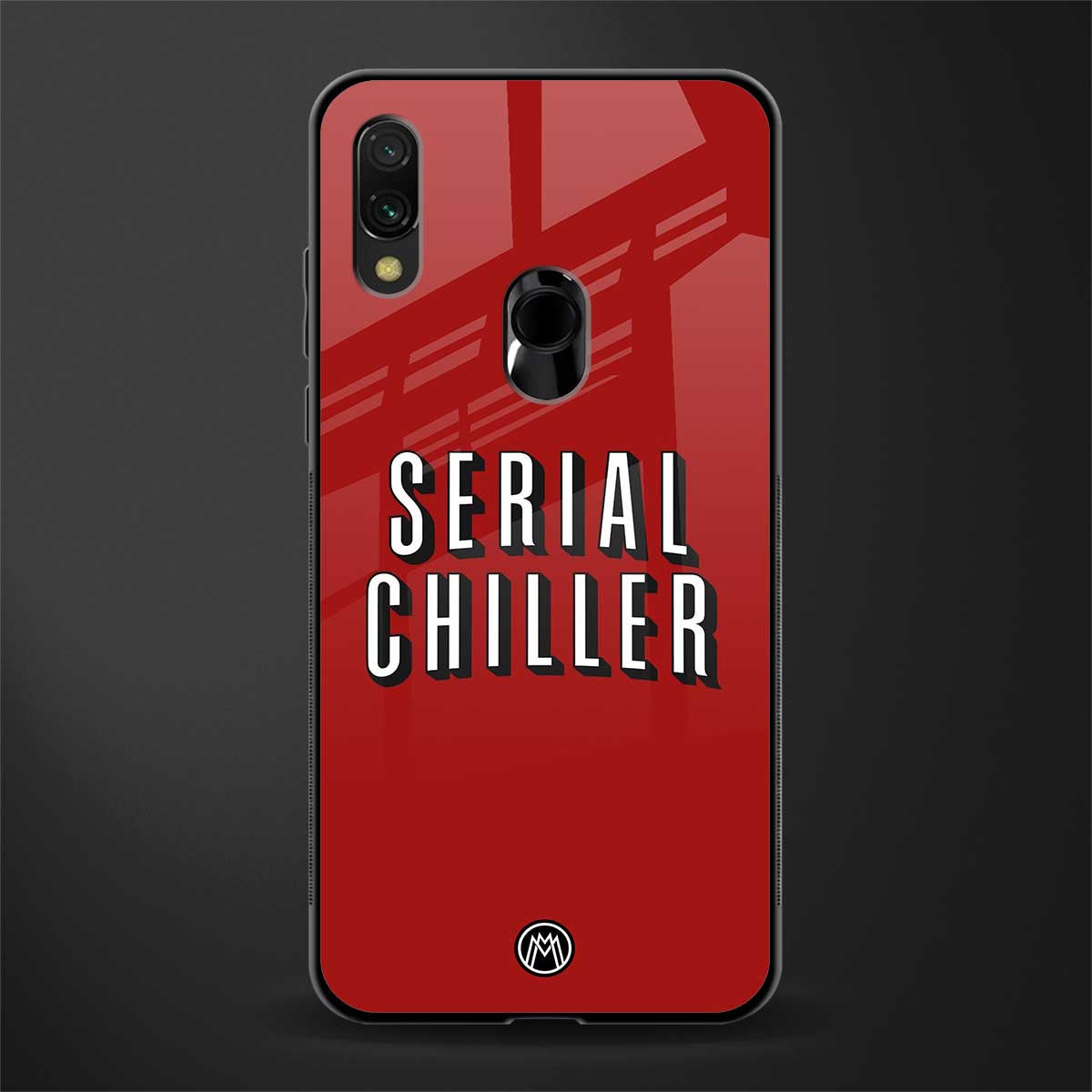 serial chiller netflix glass case for redmi y3 image