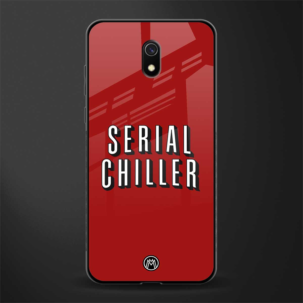 serial chiller netflix glass case for redmi 8a image
