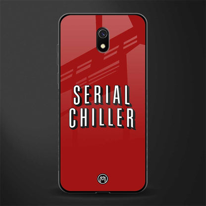 serial chiller netflix glass case for redmi 8a image
