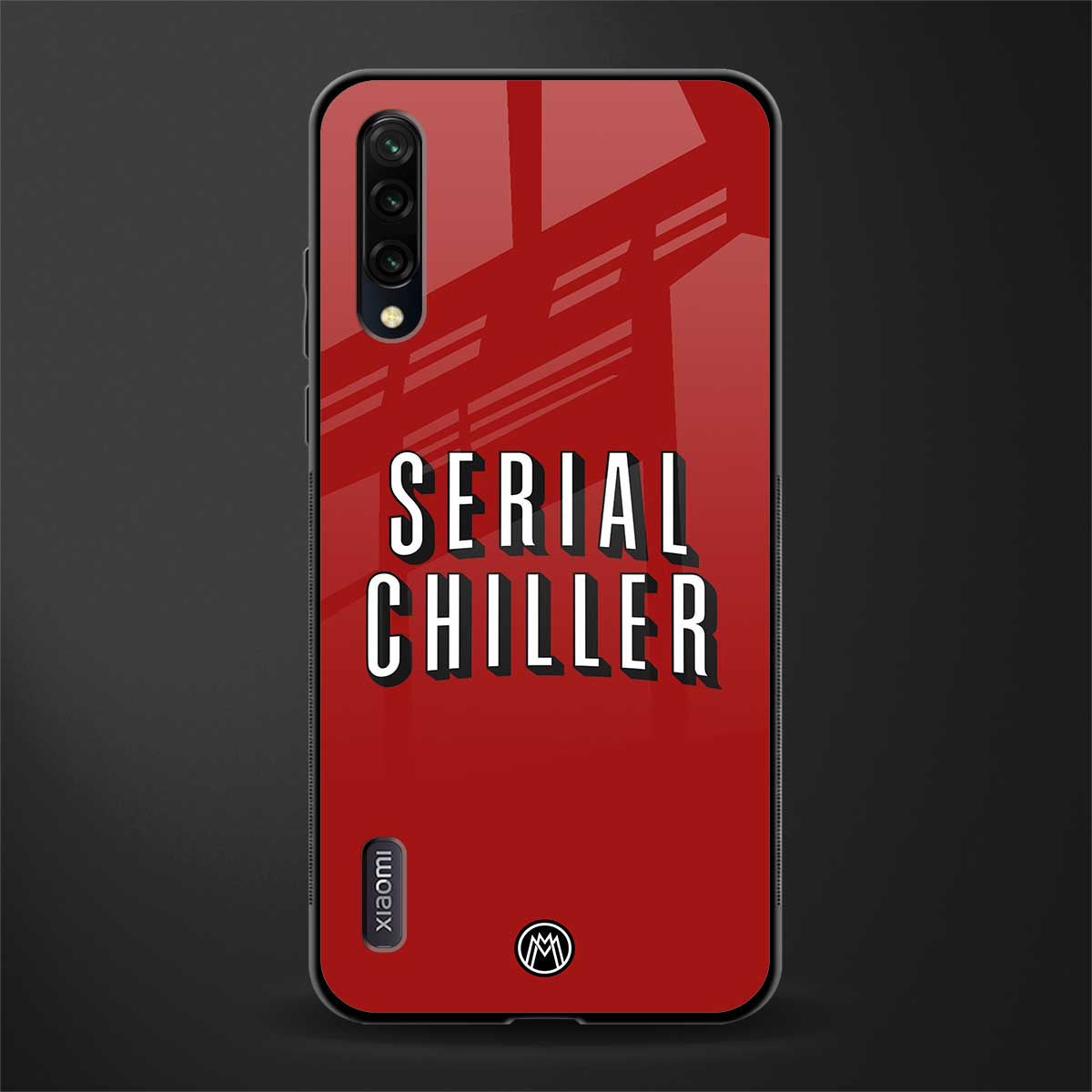 serial chiller netflix glass case for mi a3 redmi a3 image