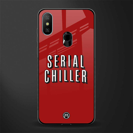 serial chiller netflix glass case for redmi 6 pro image