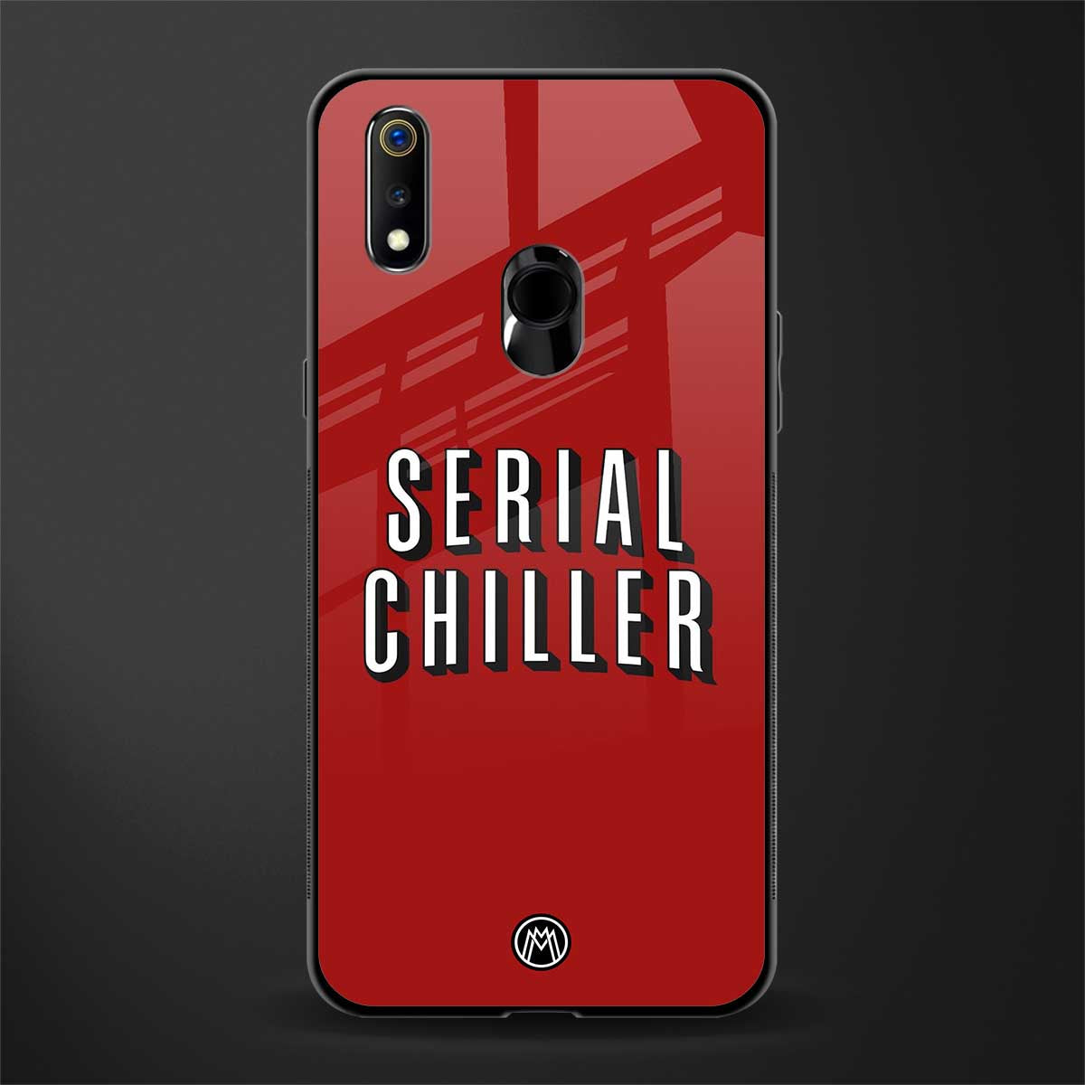 serial chiller netflix glass case for realme 3 pro image