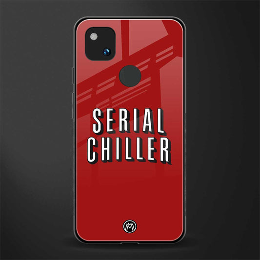 serial chiller netflix back phone cover | glass case for google pixel 4a 4g