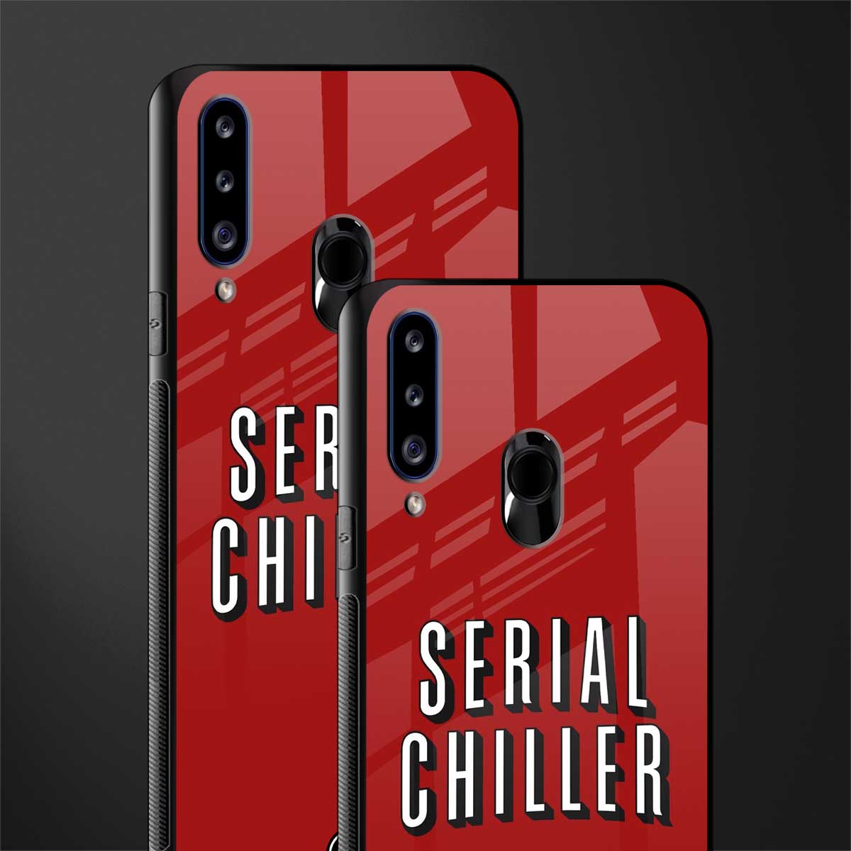 serial chiller netflix glass case for samsung galaxy a20s image-2