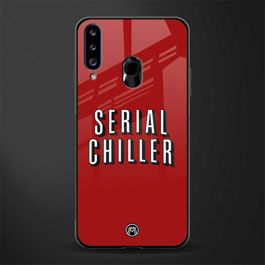 serial chiller netflix glass case for samsung galaxy a20s image