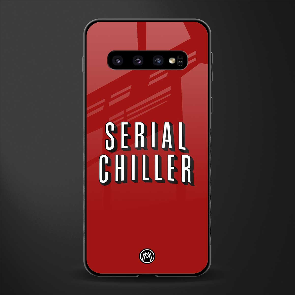 serial chiller netflix glass case for samsung galaxy s10 image
