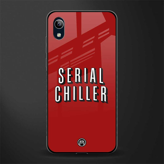serial chiller netflix glass case for vivo y1s without fingerprint image