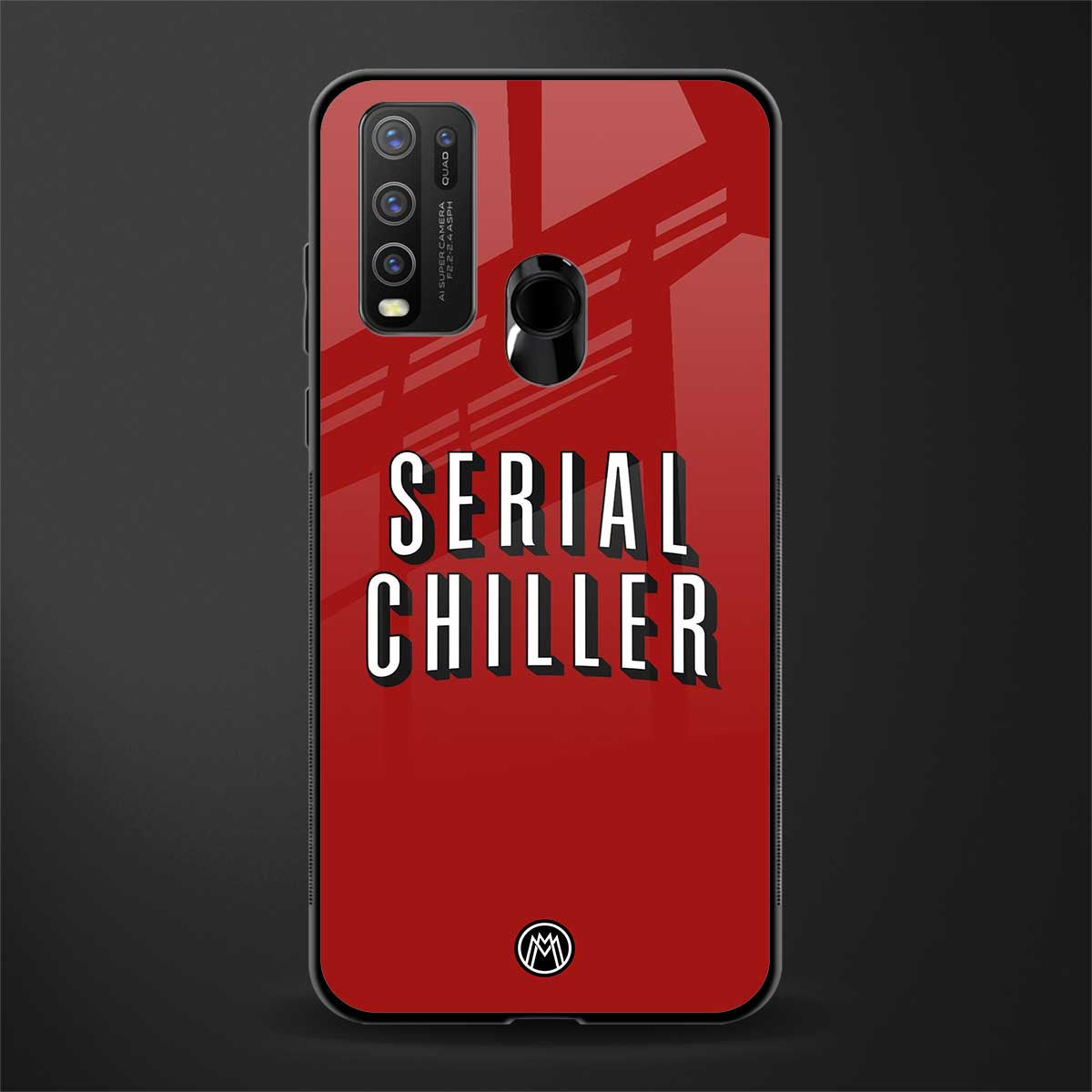 serial chiller netflix glass case for vivo y30 image