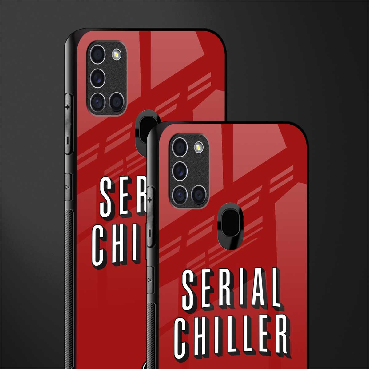 serial chiller netflix glass case for samsung galaxy a21s image-2