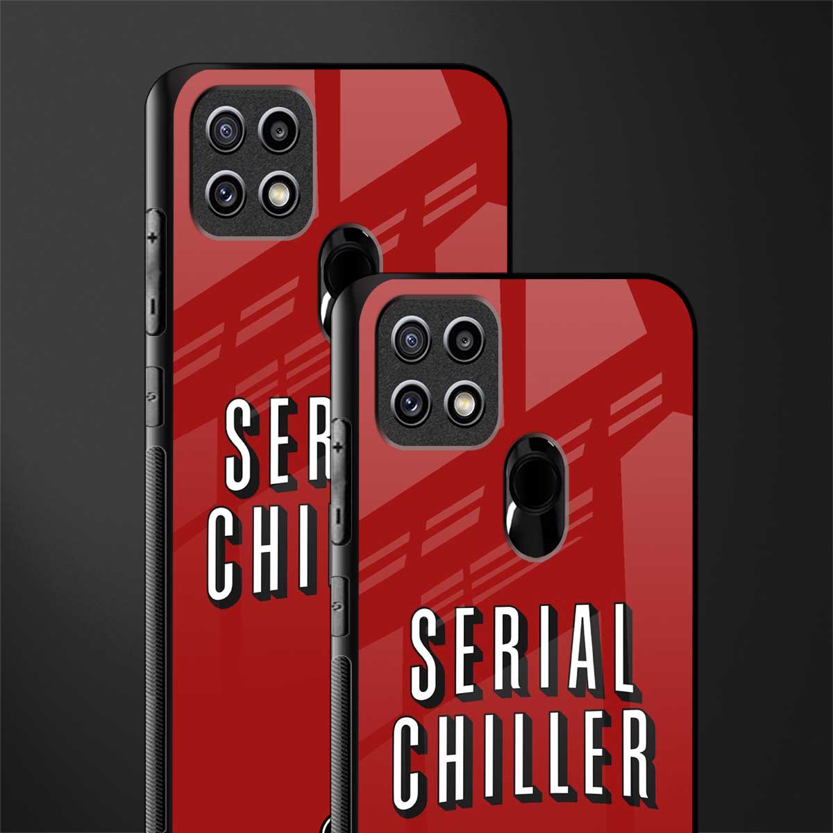 serial chiller netflix glass case for oppo a15s image-2