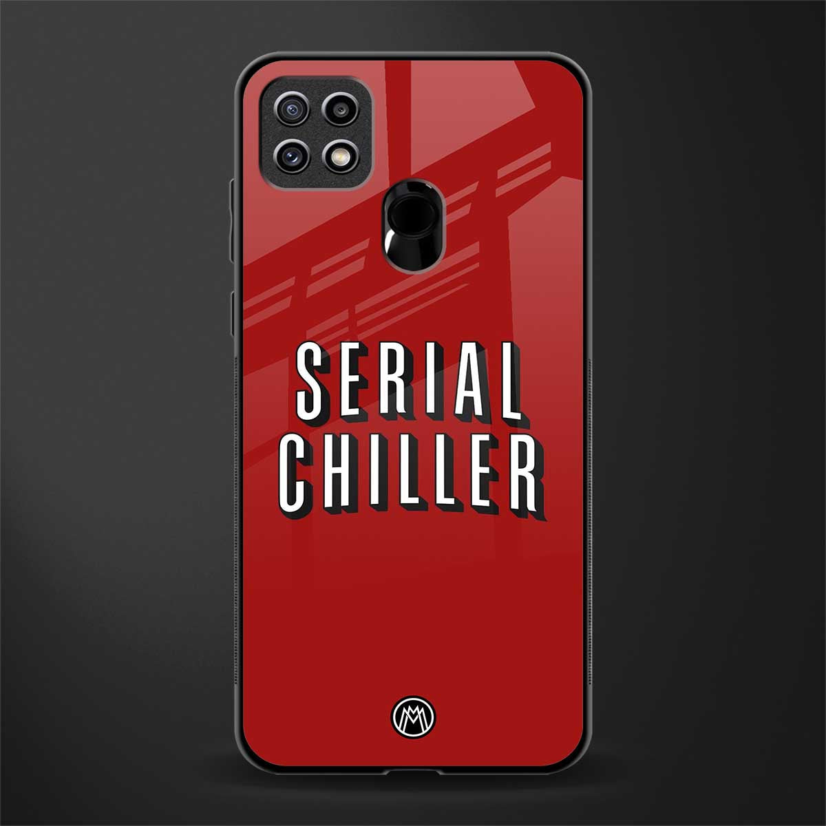 serial chiller netflix glass case for oppo a15s image