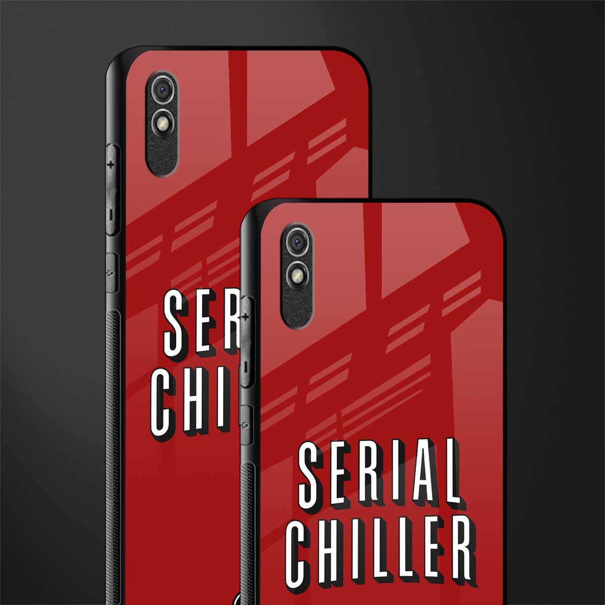 serial chiller netflix glass case for redmi 9i image-2